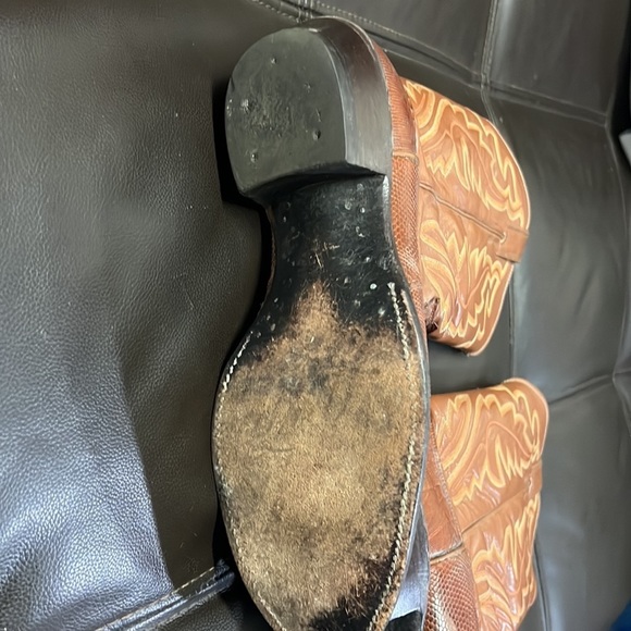 Mens Justin 11.5 Lizard hide  Custom Boots - Picture 3 of 10